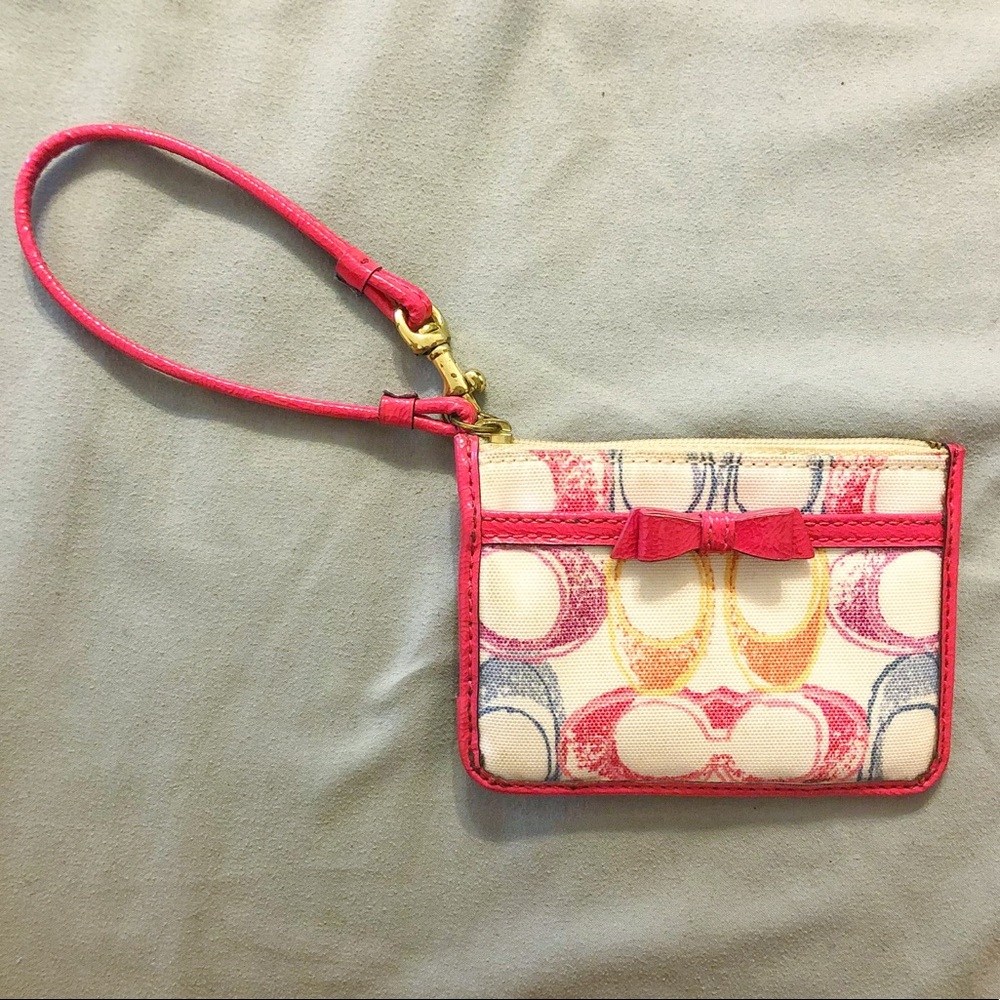 Coach Mini Skinny ID Case Wristlet Keychain